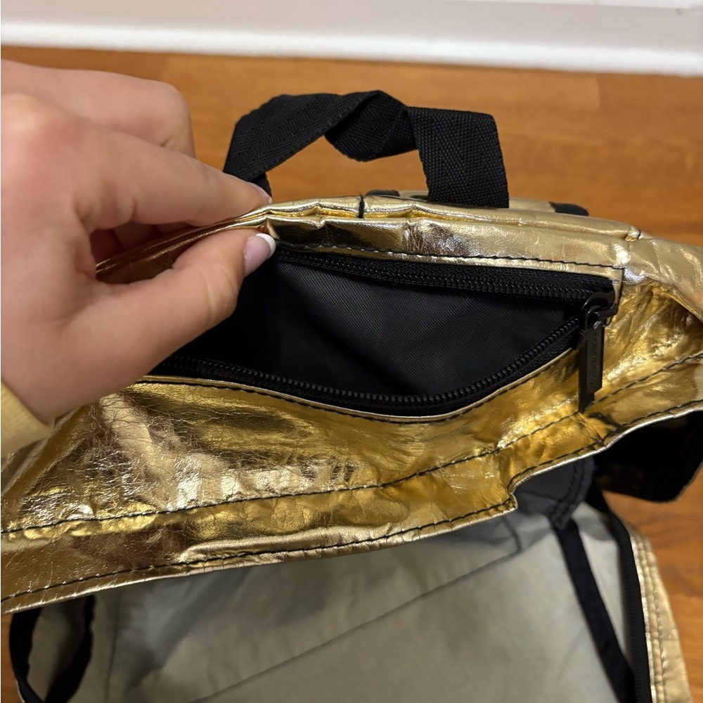 Gold Metallic Backpack - Picture 4 of 6